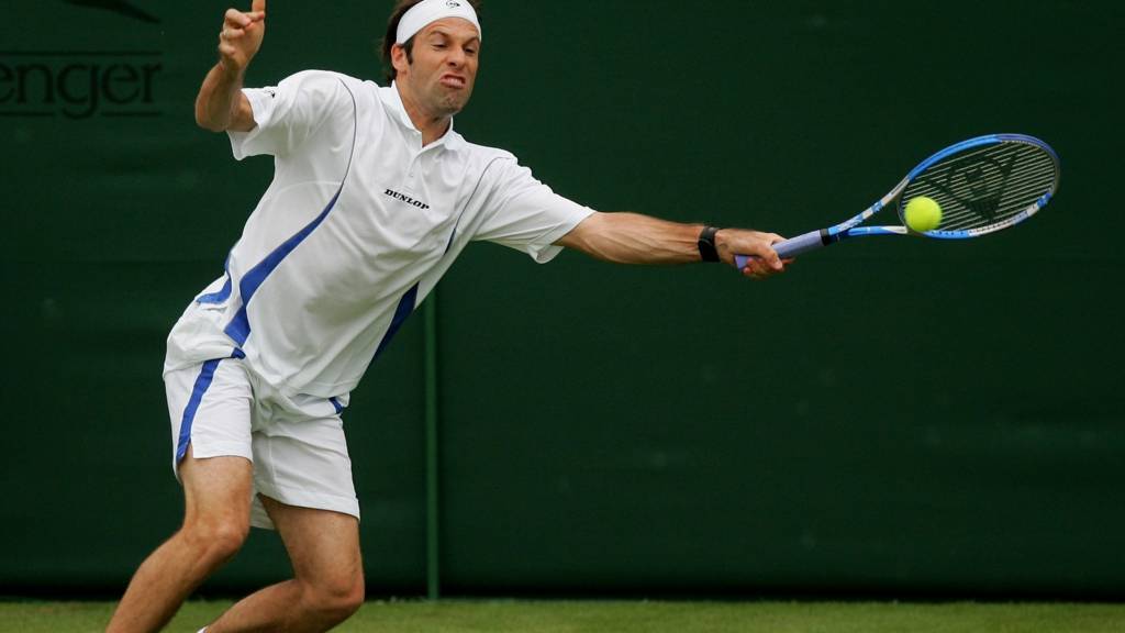 Greg Rusedski in action