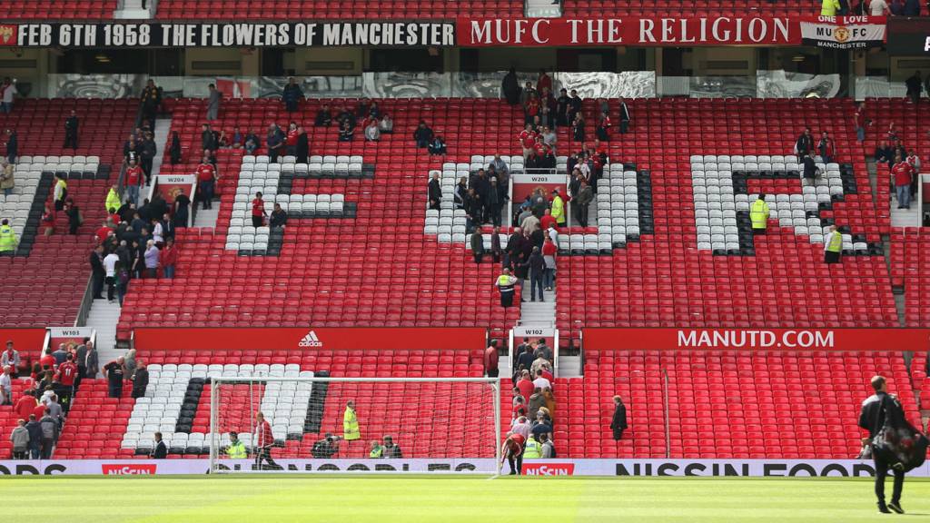 Old Trafford is evacuated