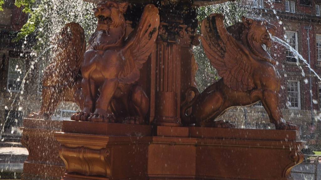 Town hall fountain