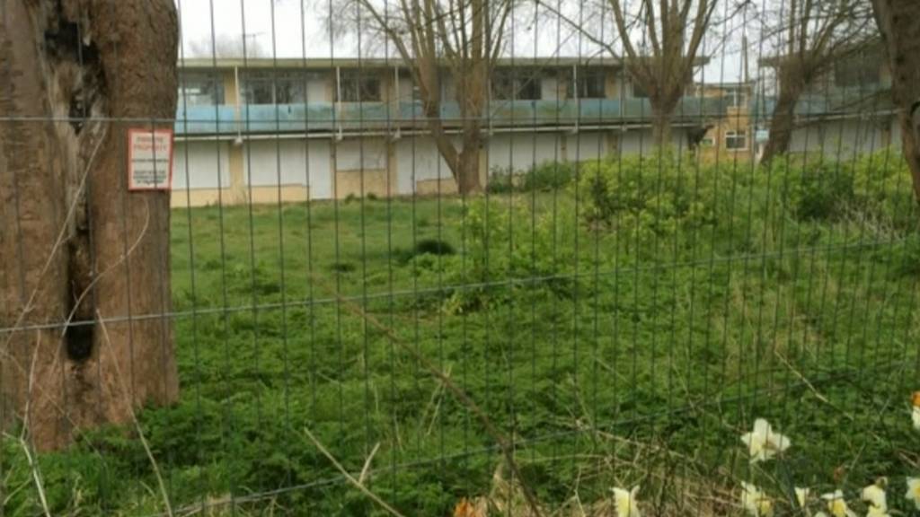 Boarded-up Pontins buildings