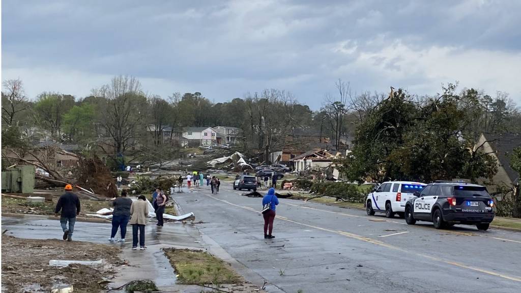Image of the devastation in Little Rock
