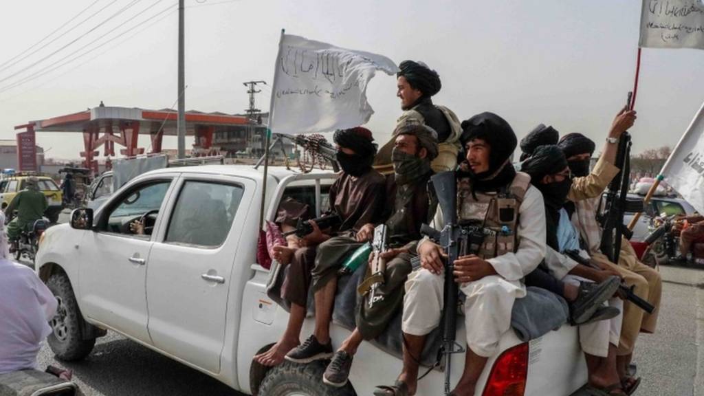 Taliban militiamen in Kandahar, 17 August 2021