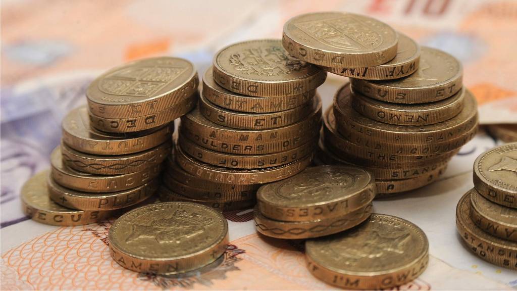 Sterling notes and coins
