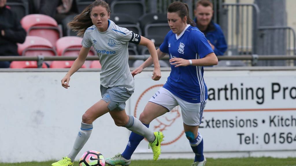 Birmingham City v Everton in the WSL