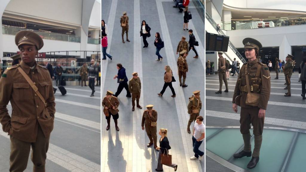 Birmingham New Street station marks the centenary of the Battle of the Somme
