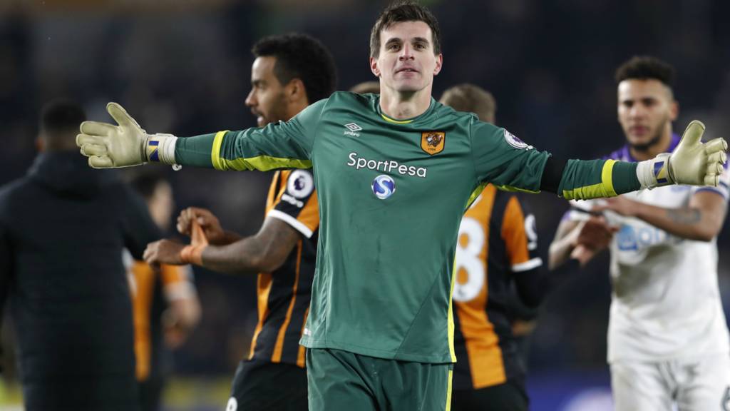 Jakupovic celebrates