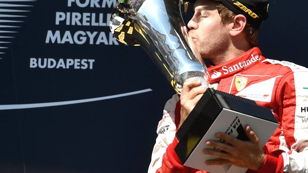 Sebastian Vettel wins