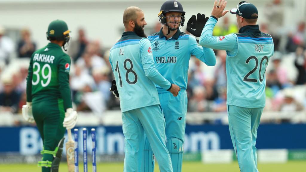 England v Pakistan in Cricket World Cup - in-play clips ...