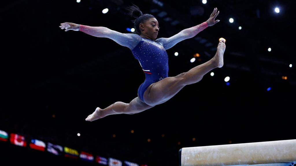 Simone Biles wins record eighth title at US Gymnastics