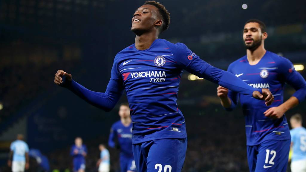 Callum Hudson-Odoi celebrates