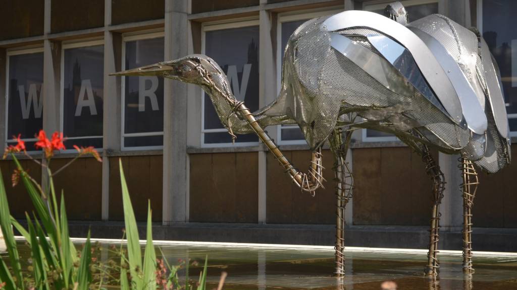Bird statue