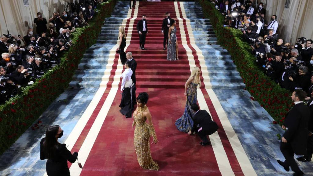 The Met Gala staircase