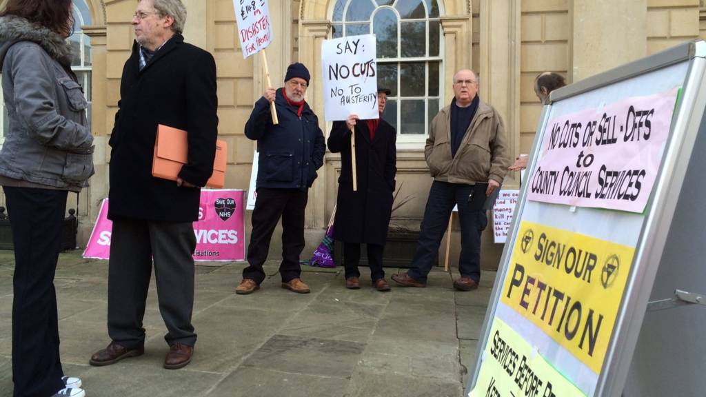 County council protest