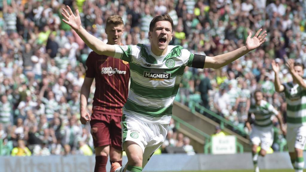 Jack Aitchison celebrates his debut goal