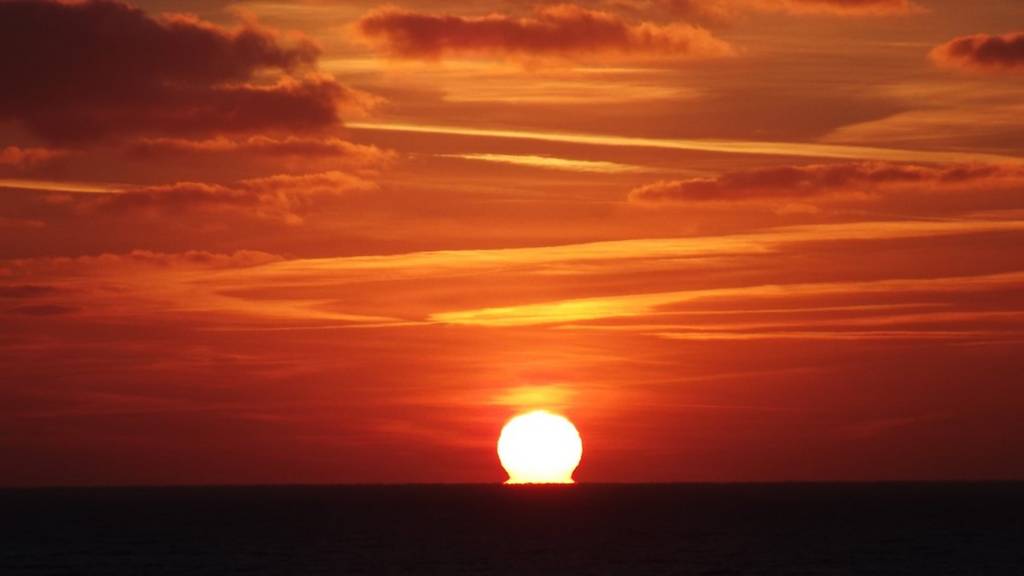 Sunrise over Weymouth Bay