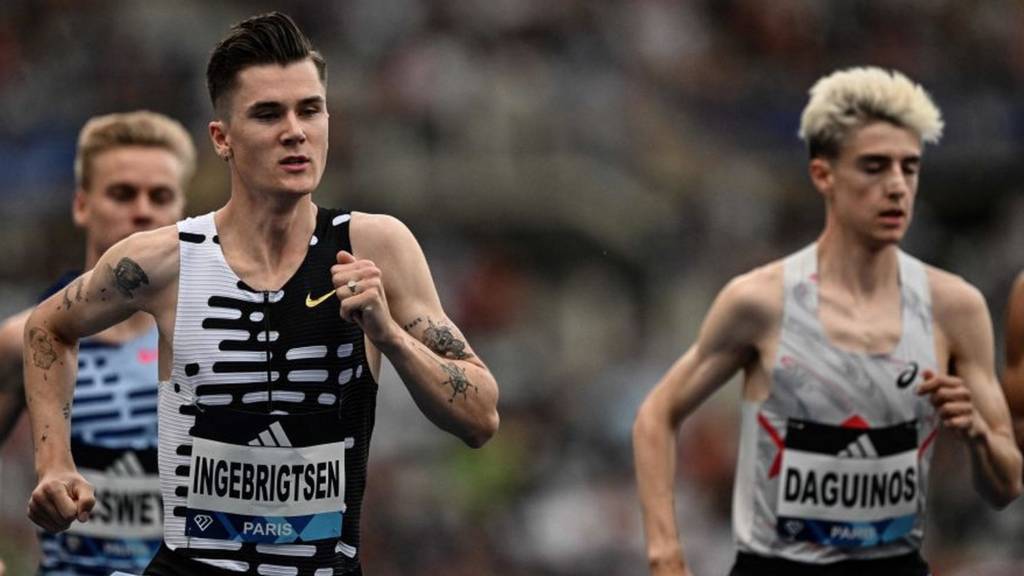 Diamond League Lausanne LIVE Olympic champion Jakob Ingebrigtsen, GB's