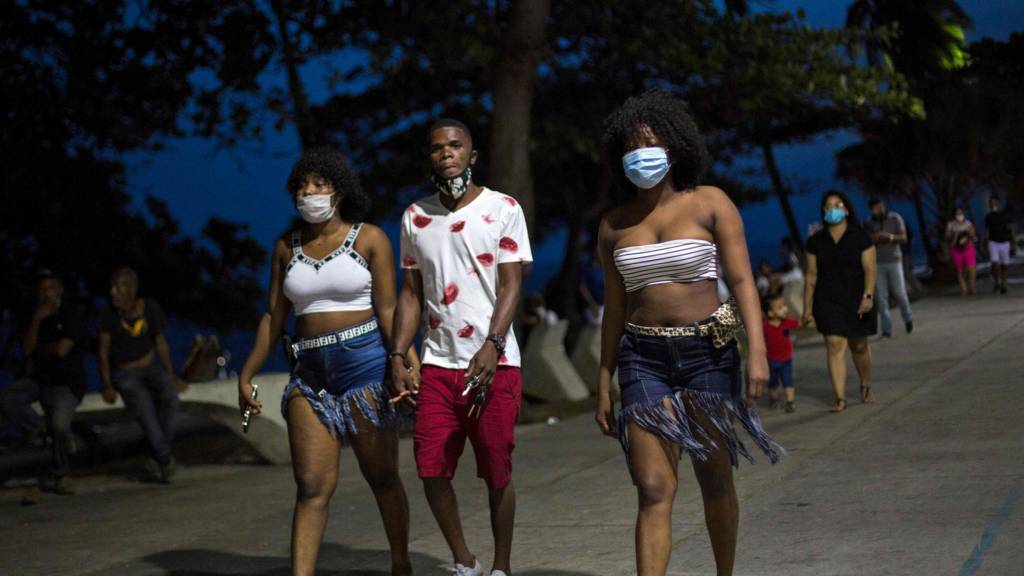 People walking in Dominica Republic