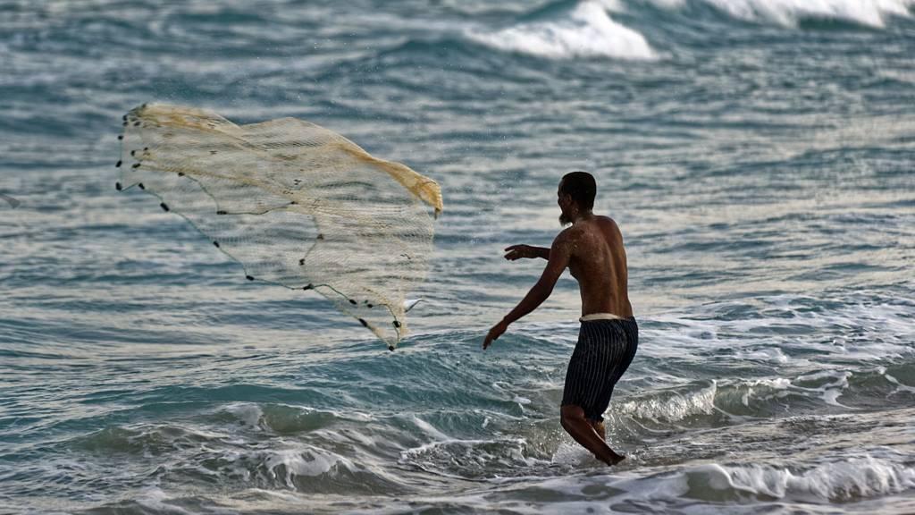 A fisherman in Somalia
