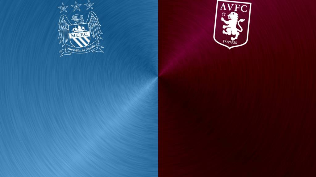 Manchester City v Aston Villa badges