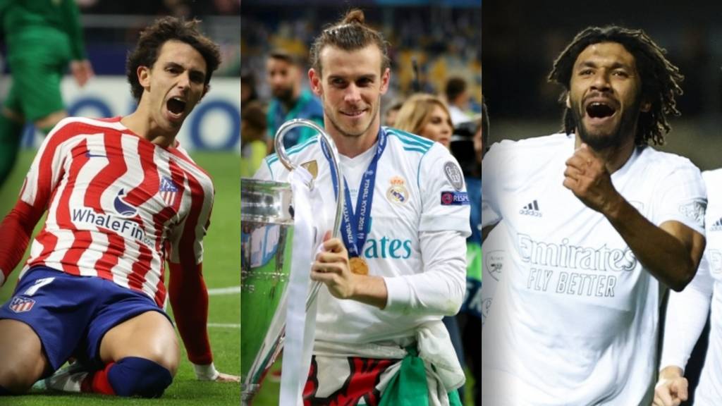 Joao Felix, Gareth Bale and Mohamed Elneny
