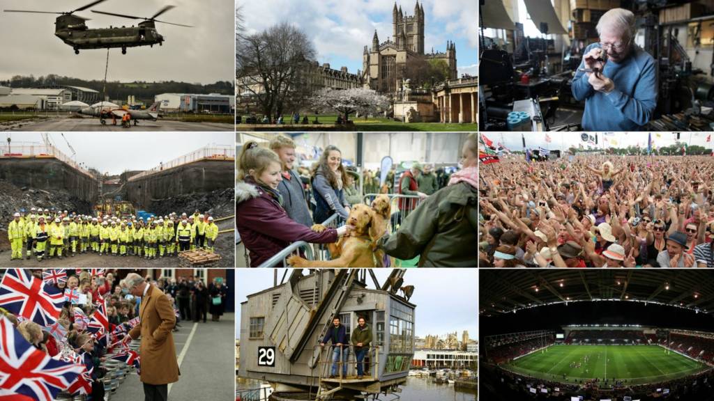 A montage of West Country images