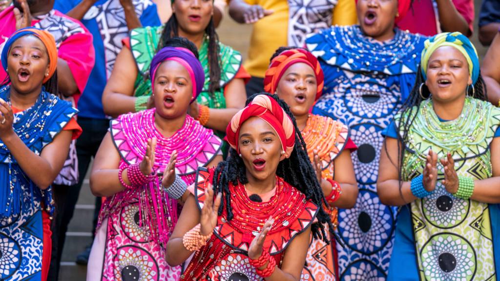 Members of South Africa's Soweto Choir