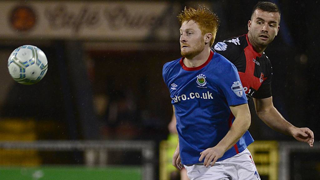 Action from Crusaders against Linfield