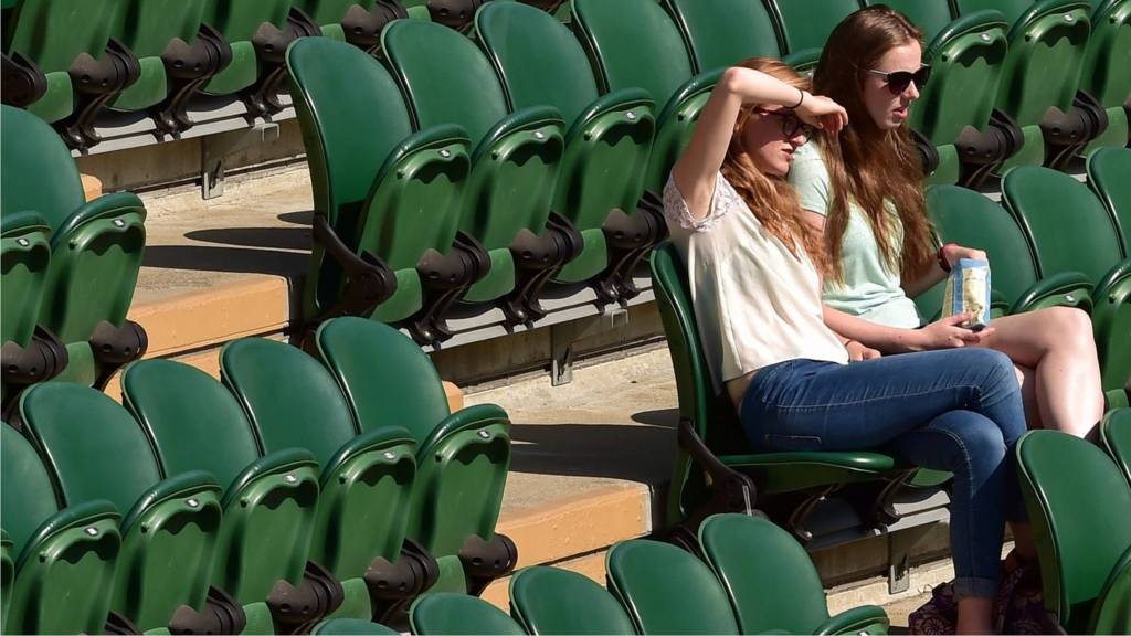Spectators at Wimbledon