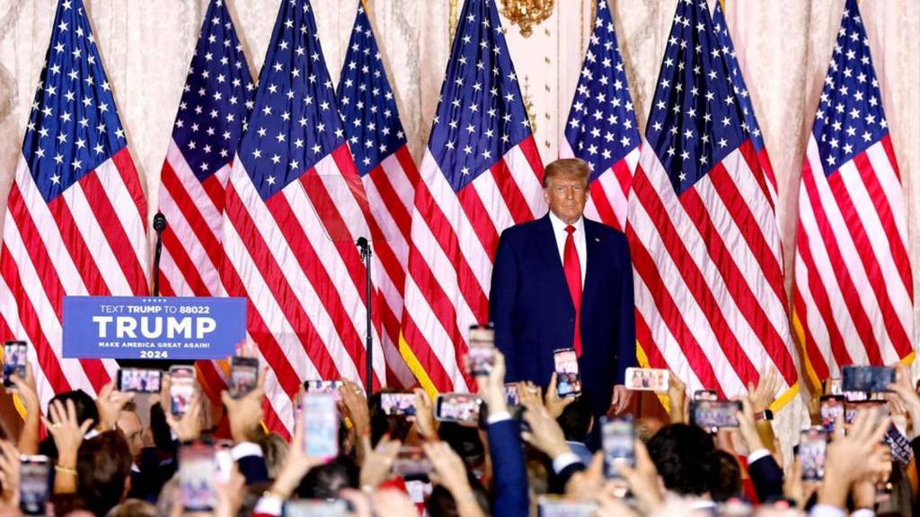 Donald Trump announces 2024 presidential bid in Mar-a-Lago speech - BBC News