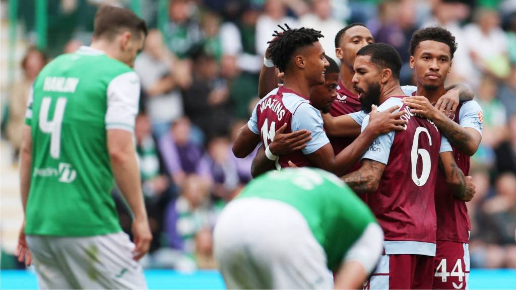 Hibernian v Aston Villa in Europa Conference League play-off first leg - Live - BBC Sport