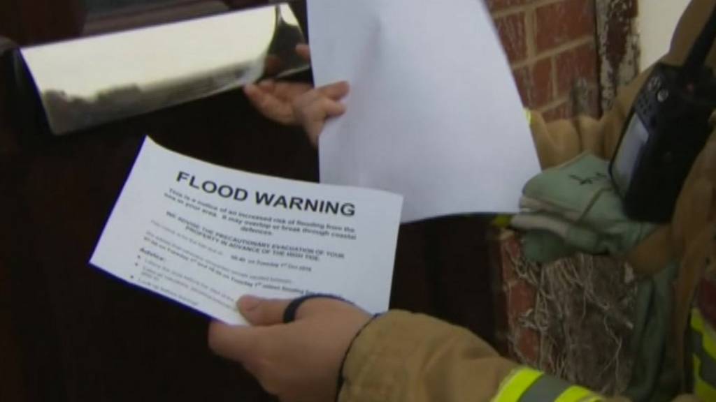 Flood warning leaflet