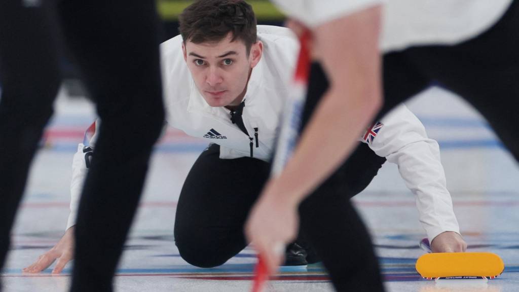 GB curlers in action in final