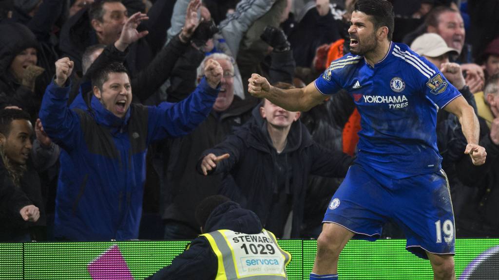 Diego Costa celebrates