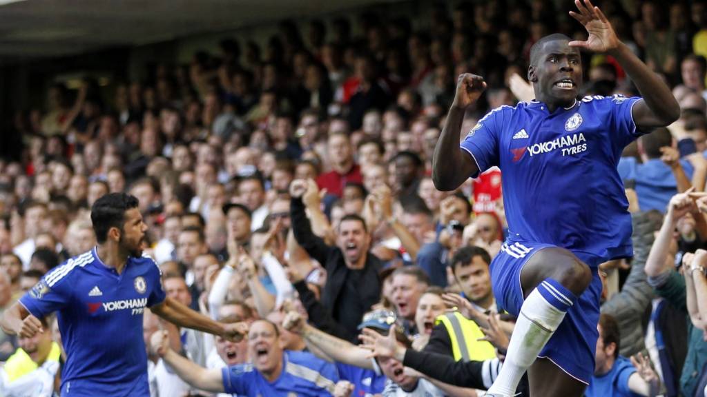 Kurt Zouma celebrates