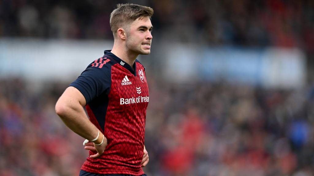 Jack Crowley in action for Munster
