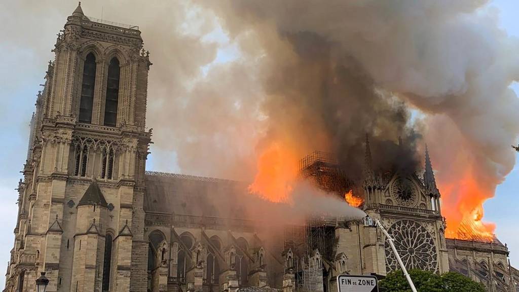 Пожар в соборе Нотр-Дам 15 апреля 2019 года