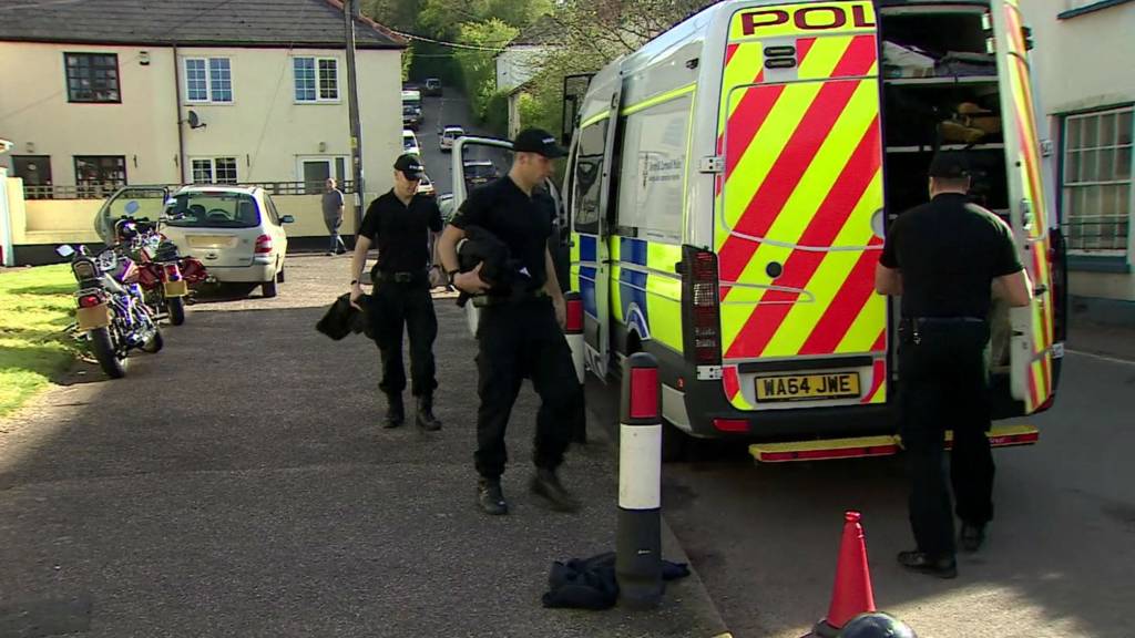 Police search at Bradninch