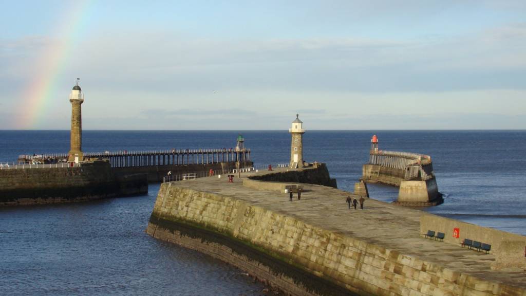 Whitby Piers