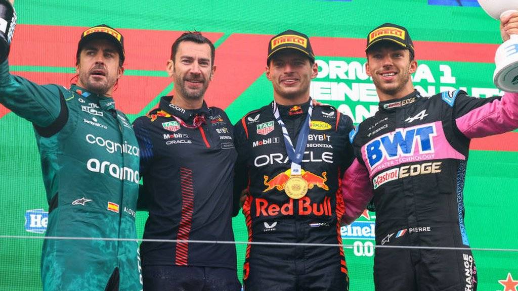 What is the classical music played on the Formula One podium