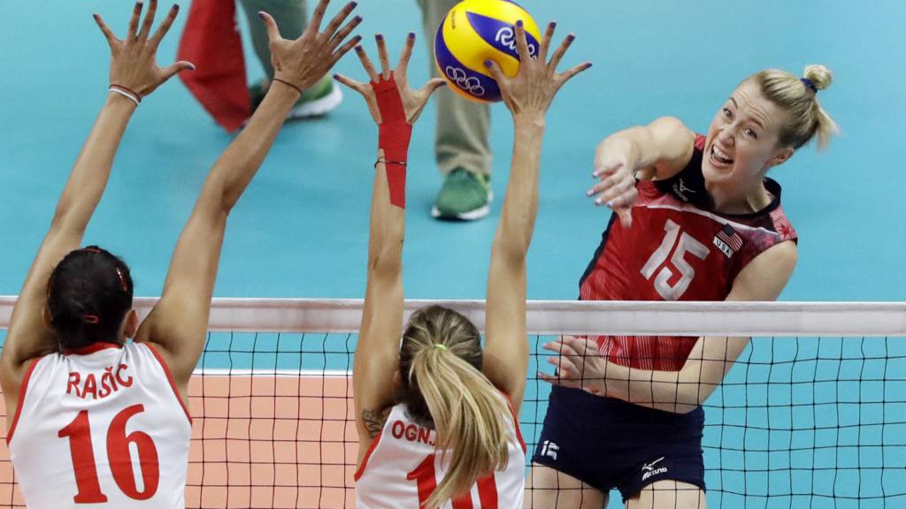 Volleyball: Women's semi-final - Serbia v United States ... - 1024 x 576 jpeg 67kB