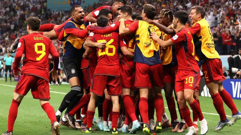 Spain celebrate