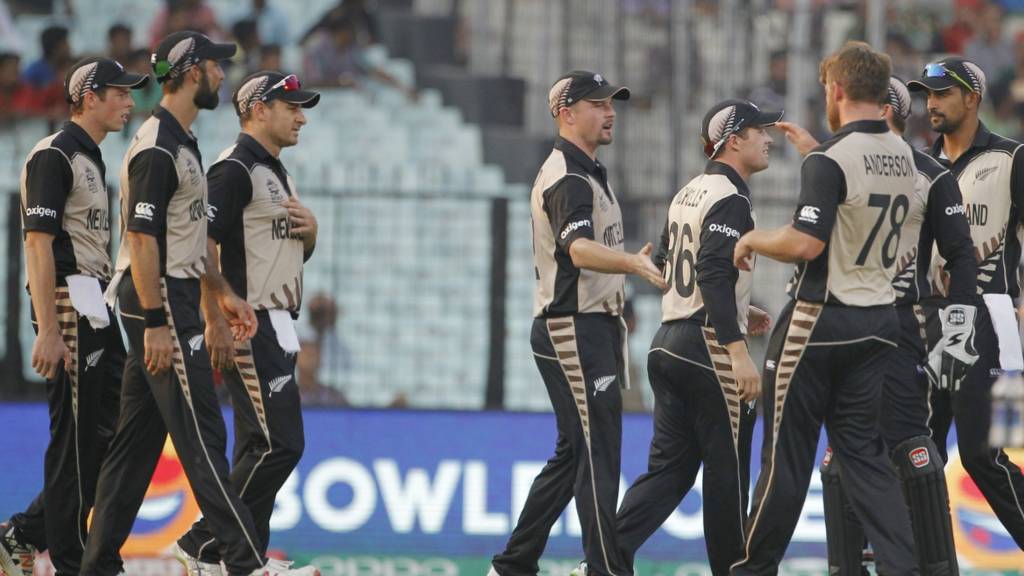 New Zealand celebrate taking a wicket