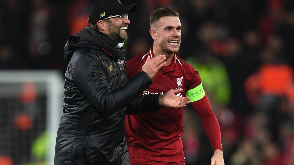 Jurgen Klopp and Jordan Henderson