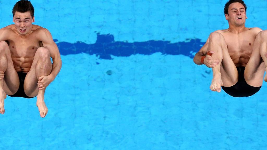 Tom Daley with Daniel Goodfellow