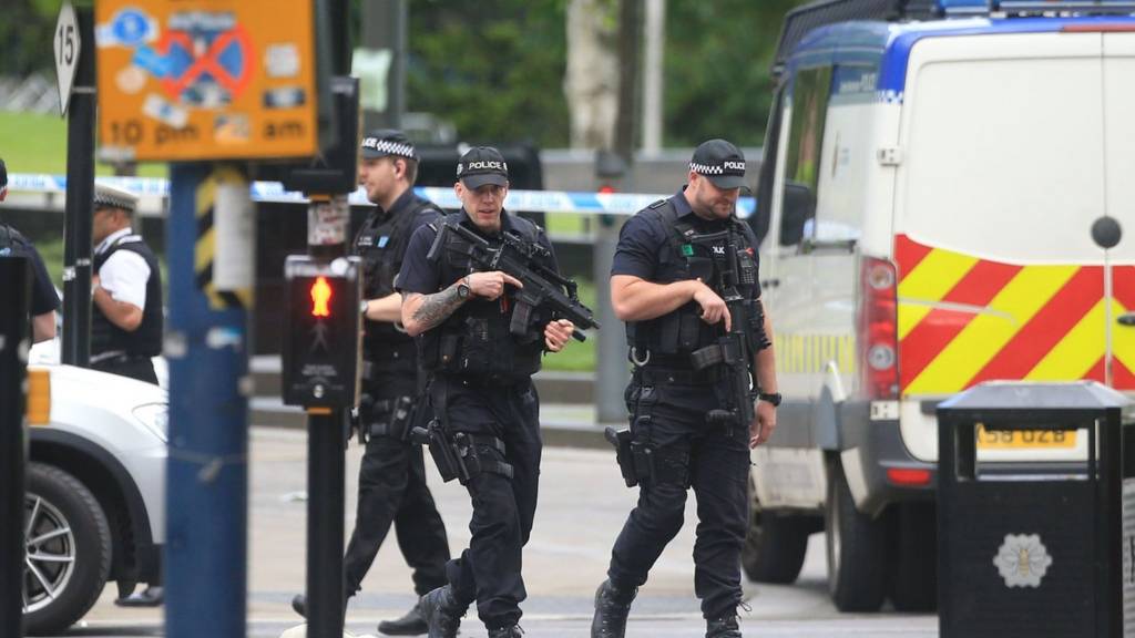 Police officers in Manchester