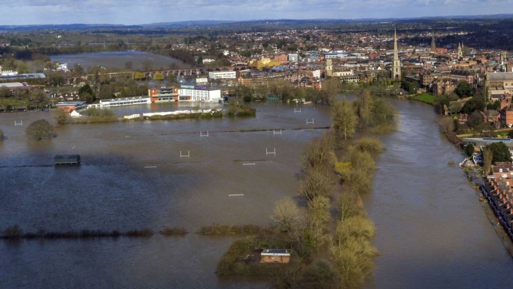Flooded Worcester
