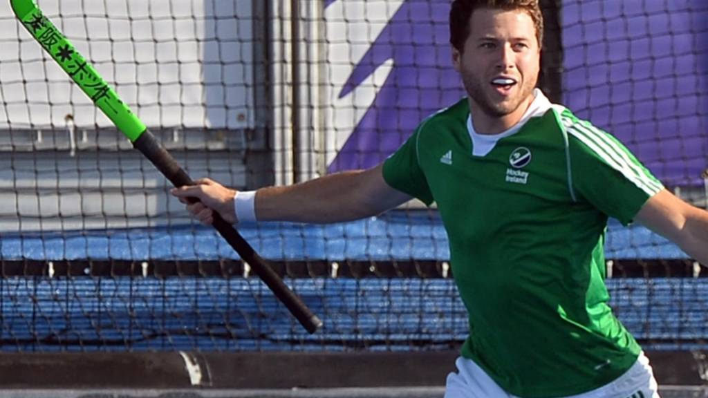 Kyle Good celebrates scoring for Ierland