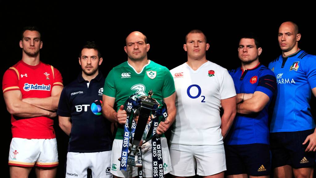 The captains of the Six Nations teams