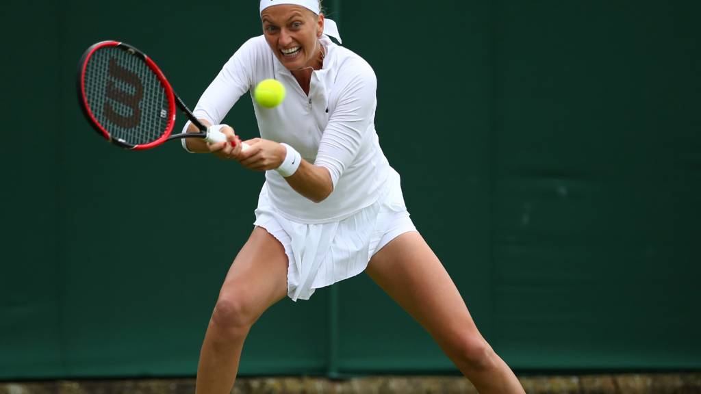Petra Kvitova in action