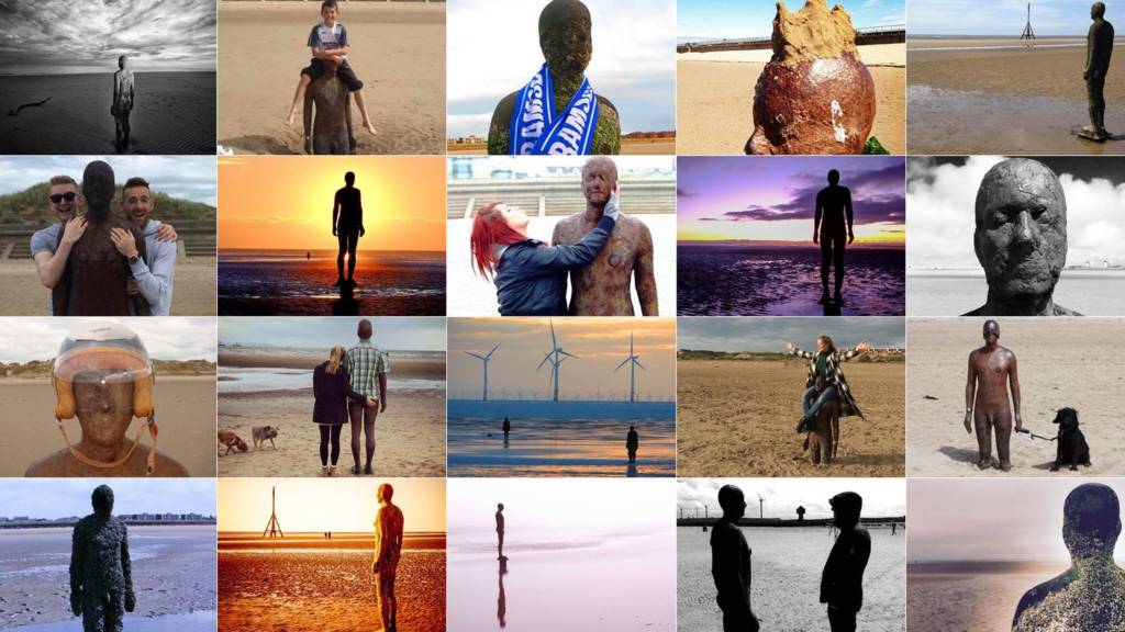 Iron men at Crosby